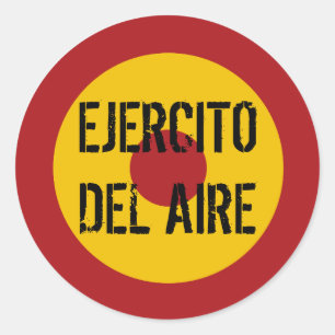 Spanish Air Force Roundel Classic Round Sticker