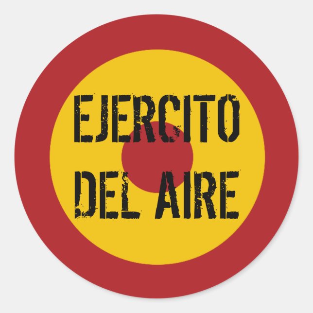 Spanish Air Force Roundel Classic Round Sticker (Front)