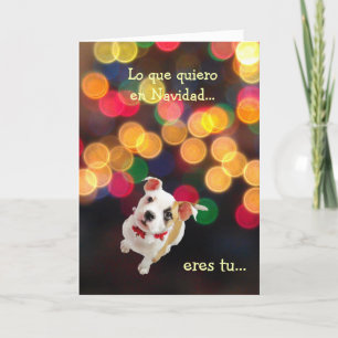 Spanish: All I want for Christmas...is you Holiday Card