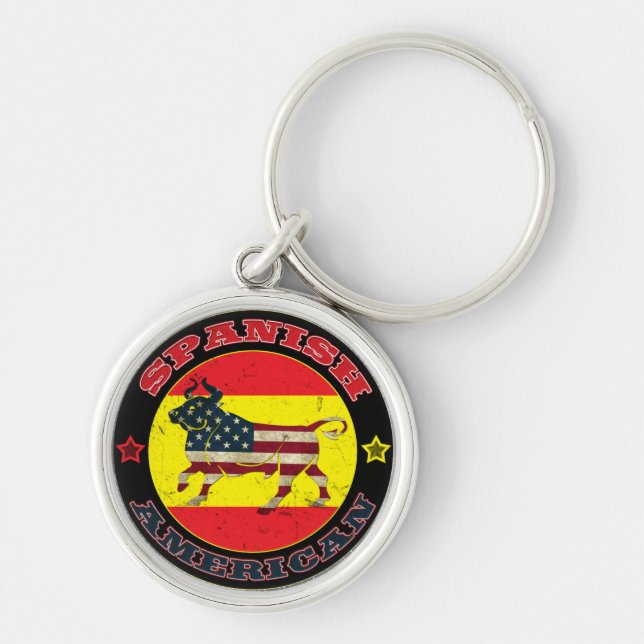 Spanish American Bull Key Ring (Front)