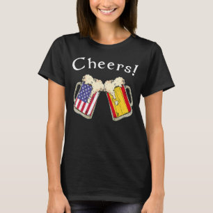 Spanish American Patriot Grown Country Cheers Beer T-Shirt
