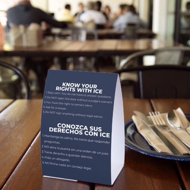 Spanish and English Know Your Rights ICE (Insitu(Restaurant))