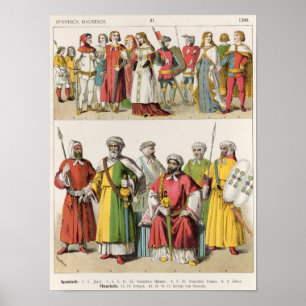 Spanish and Moorish Dress Poster