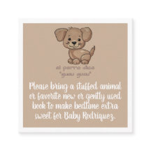 Spanish Animal Sounds Baby Shower Enclosure Card