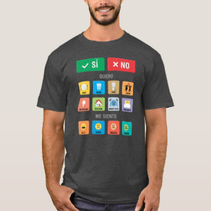 Spanish Autism AAC PECS Pointing Communication 01 T-Shirt