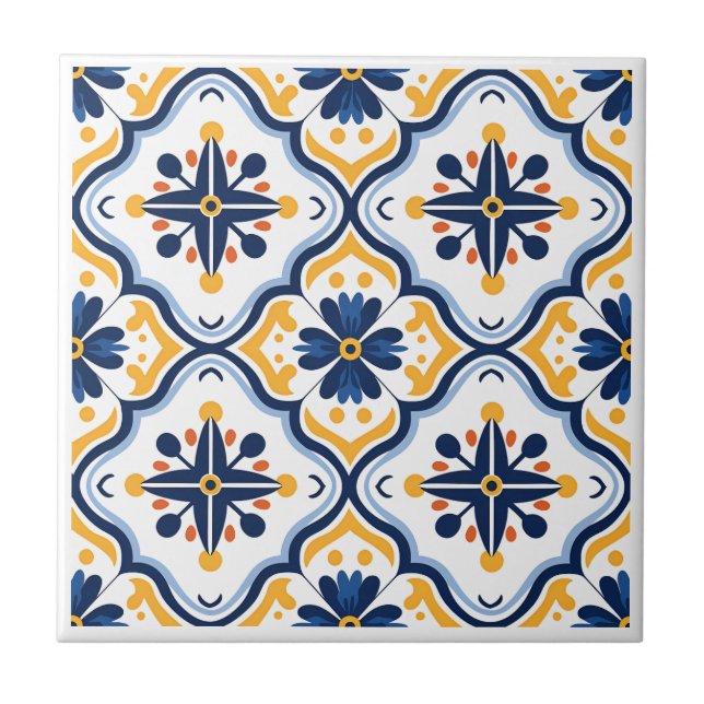 Spanish Azulejos style ceramic tiles (Front)