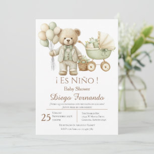 Spanish Baby Shower Boy invitation