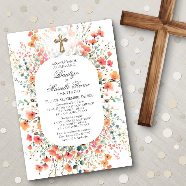 Spanish Baptism Invitation (Creator Uploaded)