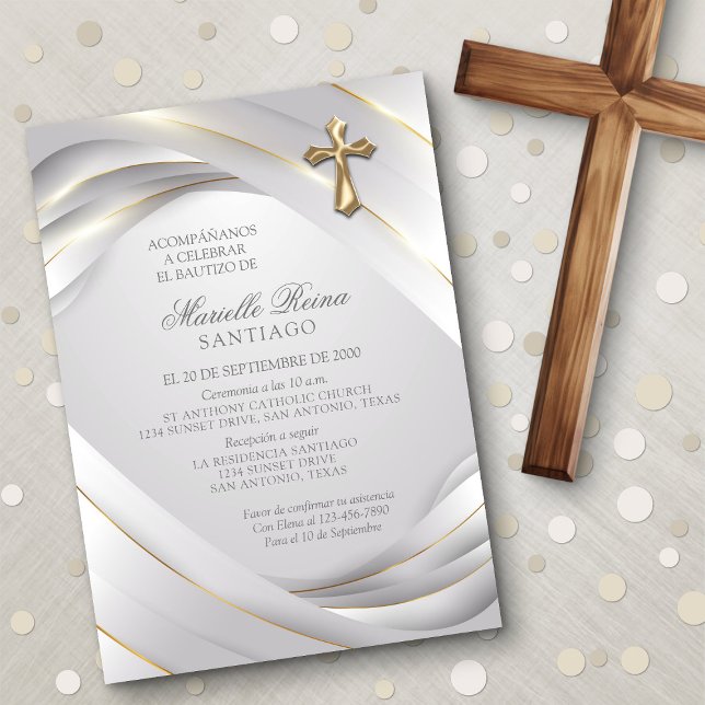Spanish Baptism Invitation (Creator Uploaded)