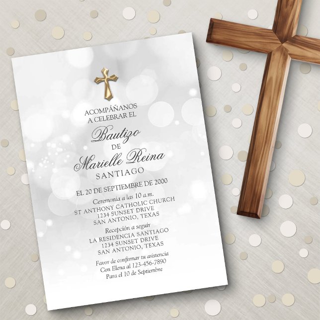 Spanish Baptism Invitation (Creator Uploaded)