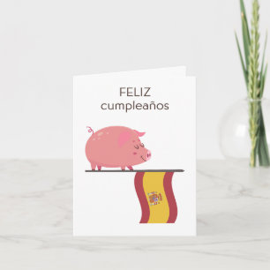Spanish Birthday Card – feliz cumpleaños