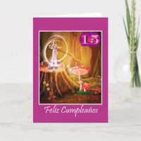 Spanish birthday for 15 year old girl with fairy