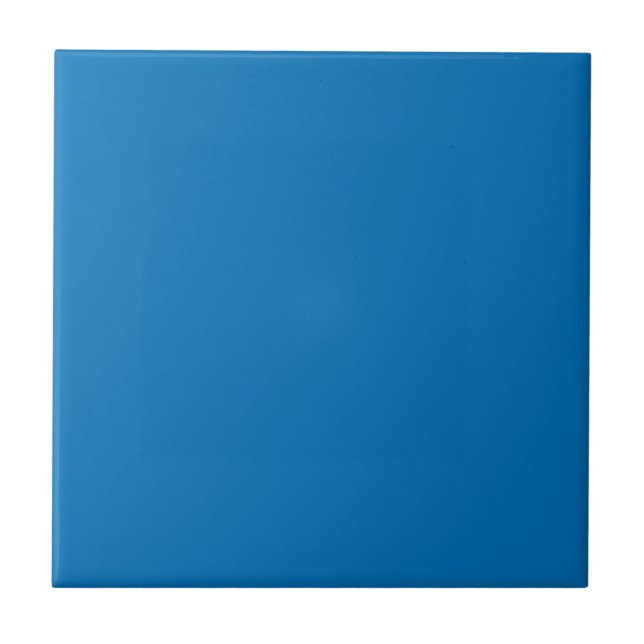 Spanish Blue Solid Color Tile (Front)