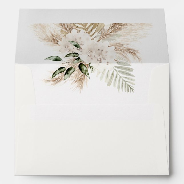 Spanish Boho Wedding Envelope (Back (Bottom))