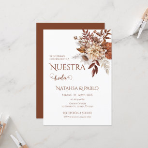 Spanish Boho Wedding Invitation