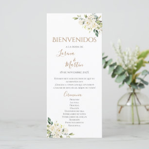Spanish Boho Wedding Program