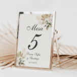 Spanish Boho Wedding Table Number<br><div class="desc">Spanish Boho Wedding Table Number. Numero de mesa</div>