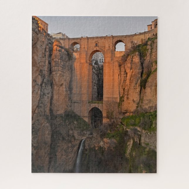 Spanish Bridge Puente Nuevo Ronda Jigsaw Puzzle (Vertical)