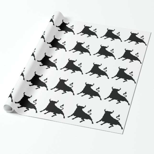 Spanish Bull Wrapping Paper (Unrolled)