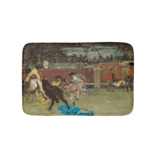 Spanish Bullfight (by Marià Fortuny) Bath Mat
