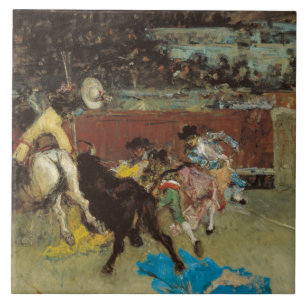 Spanish Bullfight (by Marià Fortuny) Ceramic Tile