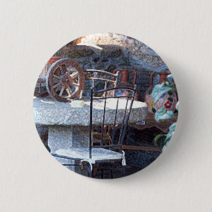 Spanish Cactus Still Life 6 Cm Round Badge