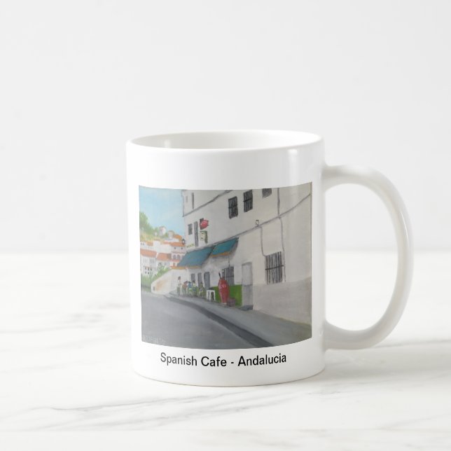 Spanish Cafe - Andalucia - Gaucin Coffee Mug (Right)