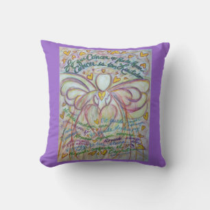 Spanish Cancer Angel Decorative Throw Pillow