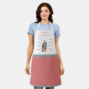 Spanish Catholic Blessed Mother Virgin Mary Apron