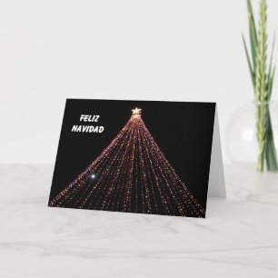 Spanish Christmas Card -- Tree of LIghts