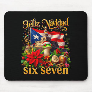Spanish Christmas Funny Puerto Rico Boricua Coqui Mouse Pad