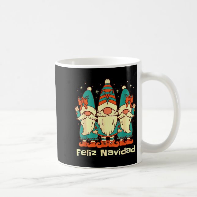 Spanish Christmas Gnomes Feliz Navidad  Coffee Mug (Right)