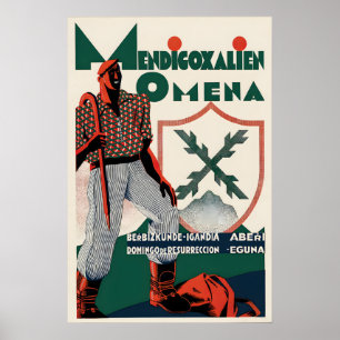 Spanish Civil War Poster Basque Fatherland day