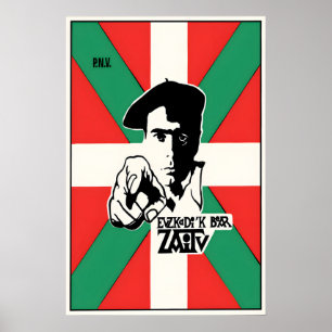 Spanish Civil War Poster Basque Nationalist Party