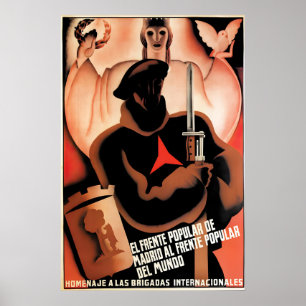 Spanish Civil War Poster International Brigades