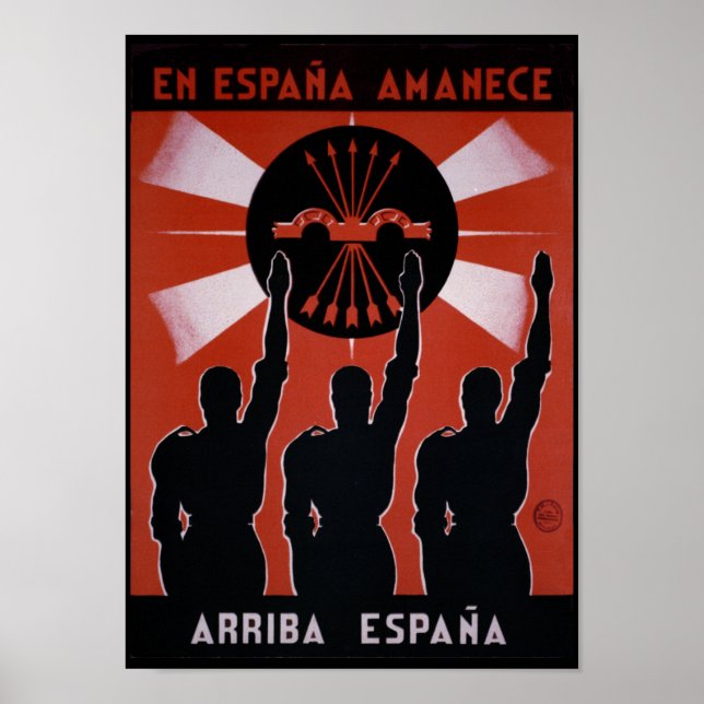 Spanish Civil War Propaganda Poster - Arrise Spain (Front)
