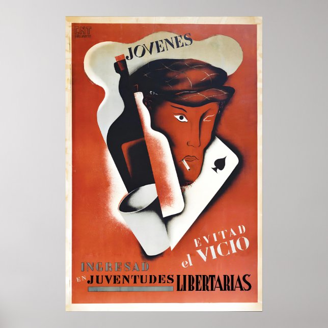 Spanish Civil War Propaganda Poster CNT (Front)