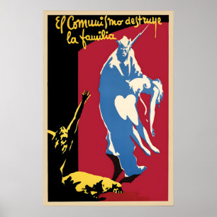 Spanish Civil War Propaganda Poster Communism