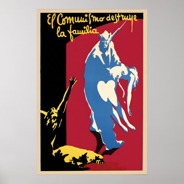 Spanish Civil War Propaganda Poster Communism (Front)
