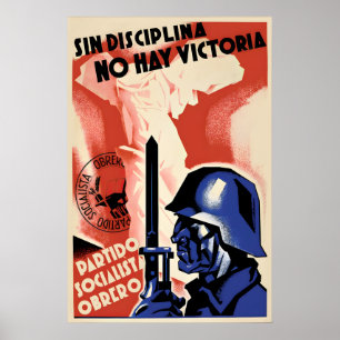 Spanish Civil War Propaganda Poster No victory