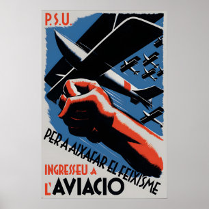 Spanish Civil War Propaganda Poster To crush