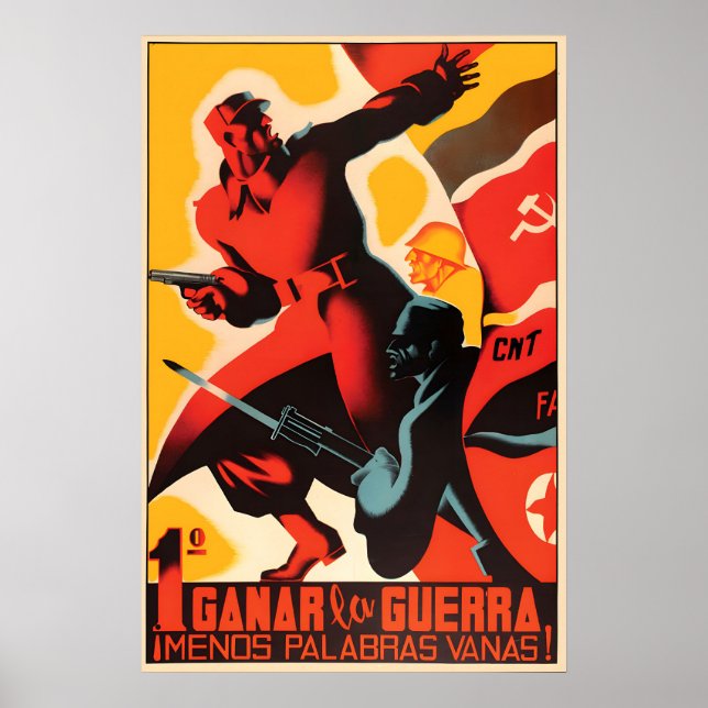 Spanish Civil War Propaganda Poster -Win the war! (Front)