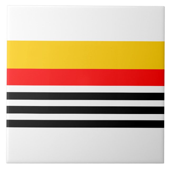 Spanish Classic Stripe Classic Ceramic Tile (Front)