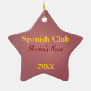 Spanish Club, Foreign Language Club Ornaments