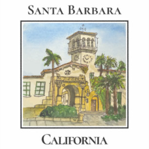 Spanish Colonial Tower, Clock Tower, Santa Barbara