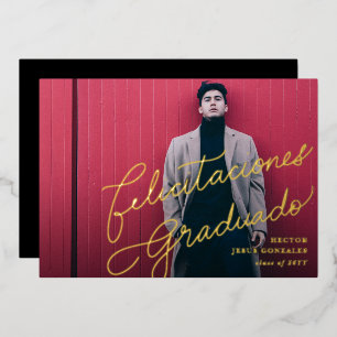 Spanish Congratulations Grad Photo Announcement