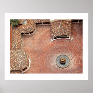 Spanish Courtyard Poster