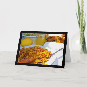 Spanish Cuisine Setting Card