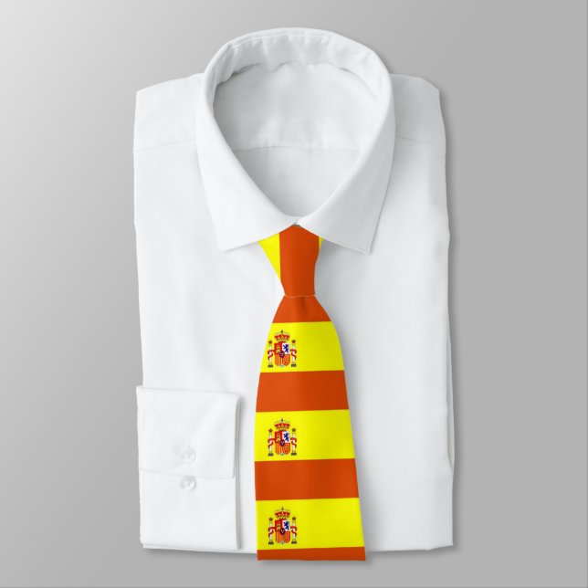 Spanish Custom Flag Tie (Tied)