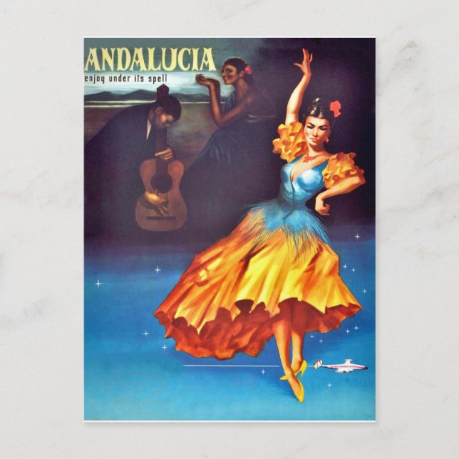 Spanish dancer in Andalusia, Spain Postcard (Front)
